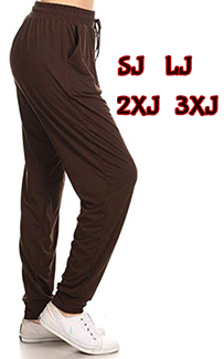 2200 SOLID Brown JOGGERS JV-B19