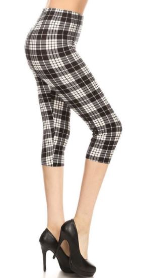 2206 Checkerboard Plaid LEGGINGS or CAPRI JV-D26B