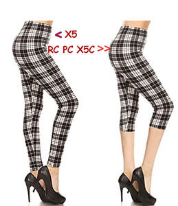 2206 Checkerboard Plaid LEGGINGS or CAPRI JV-D26B