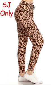 2233 Brown Leopard JOGGERS