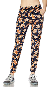 2243 Xmas Gingerbread LEGGINGS or KIDS JV-XMAS BBOKDS
