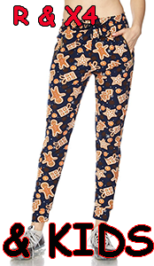 2243 Xmas Gingerbread LEGGINGS or KIDS JV-XMAS BBOKDS