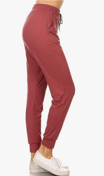2256 SOLID Wild Ginger JOGGERS JV-J6A