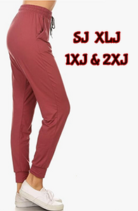 2256 SOLID Wild Ginger JOGGERS JV-J6A