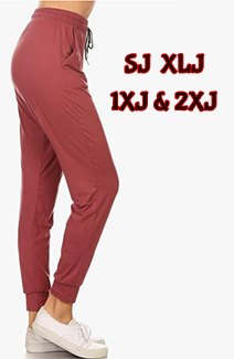 2256 SOLID Wild Ginger JOGGERS JV-J6A