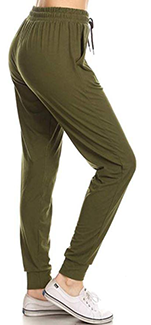 2257 SOLID Olive JOGGERS JV-IO