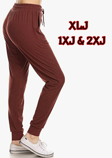 2258 SOLID Marsala JOGGERS JV-J11B