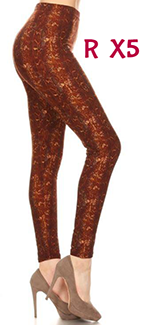 2262 Russet Snakeskin LEGGINGS JV-E49C