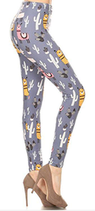 2263 Blushing Llamas LEGGINGS JV-J34C