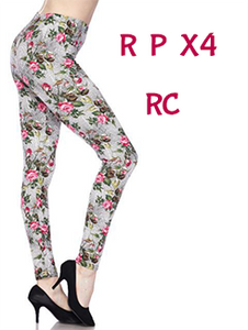 2267 Floral Illusion LEGGINGS or CAPRI JV-K31C