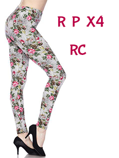2267 Floral Illusion LEGGINGS or CAPRI JV-K31C