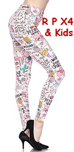 2269 Unicorn On Pink LEGGINGS or KIDS JV-J5