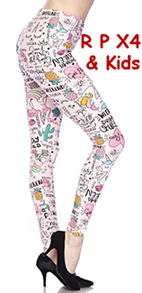2269 Unicorn On Pink LEGGINGS or KIDS JV-J5