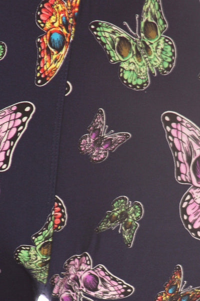 2287 Butterfly Skulls LEGGINGS JV-D14C