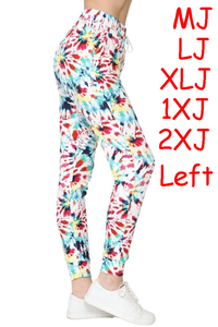 2289j Rainbow Splatter TD JOGGERS