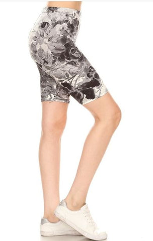 2330s SHORTS Gray Scale Floral  JV-T69BL