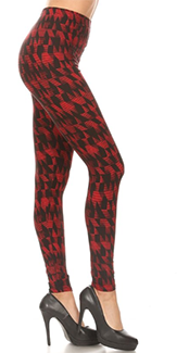 2332 Red Line Angles LEGGINGS JV-L11A2