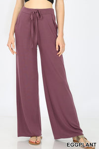 2386 PREM LOUNGERS w/ Pockets in EGGPLANT JV-N144A