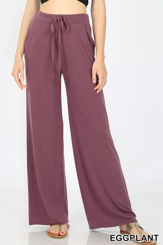 2386 PREM LOUNGERS w/ Pockets in EGGPLANT JV-N144A