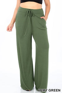 2387 PREM LOUNGERS w/ Pockets in ARMY GREEN JV-N136C