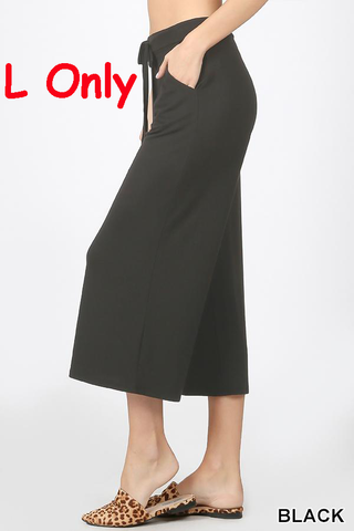2393 PREM LOUNGER CAPRI w/ Pockets in BLACK JV-KO