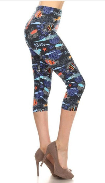 2425 Coral Reef LEGGINGS or CAPRIS JV-K36