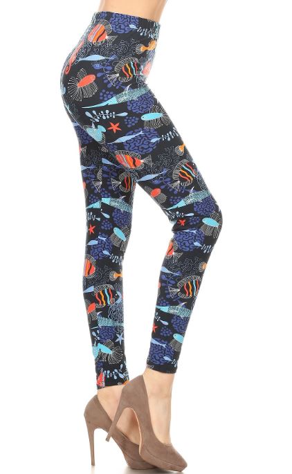 2425 Coral Reef LEGGINGS or CAPRIS JV-K36
