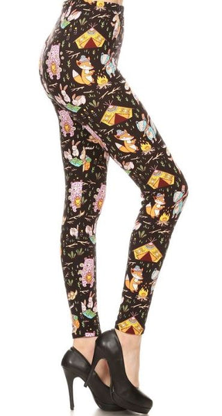 2442 Camping Buddies LEGGINGS or CAPRI JV-G31C