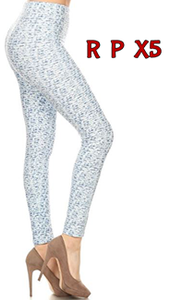 2441 Heathered Blue LEGGINGS JV-H16C