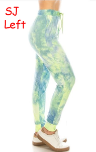 2453j Lime Ade Tie Dye JOGGERS