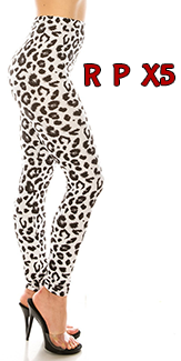 2459 White Leopard LEGGINGS JV-B46C