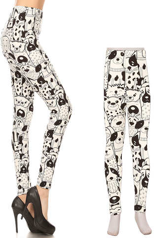 2463 Newspaper Pups LEGGINGS or Kids