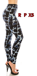 2465 Its Electric LEGGINGS .. Named by Robin Rahn Calm JV-B34C