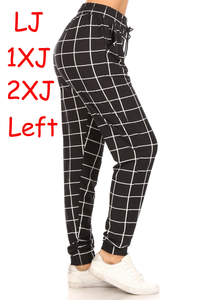 2469j Black Squared JOGGERS