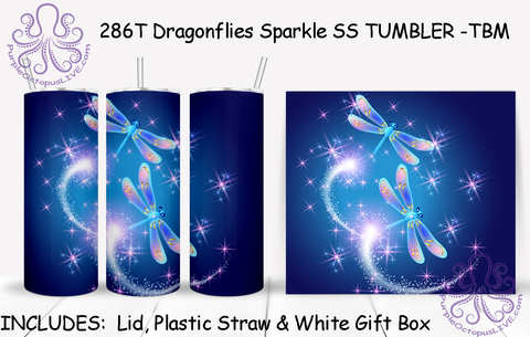 286T Dragonflies Sparkle TUMBLER -TBM
