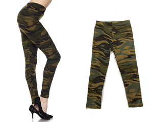 289 Green Camo LEGGINGS & Kids