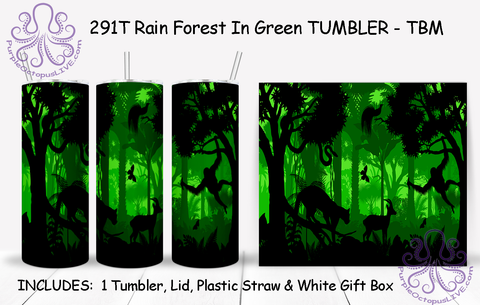 291T Rain Forest In Green TUMBLER - TBM