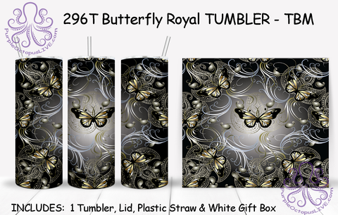 296T Butterfly Royal TUMBLER - TBM