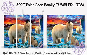 302T Polar Bear Family TUMBLER - TBM