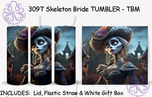 309T Skeleton Bride TUMBLER - TBM