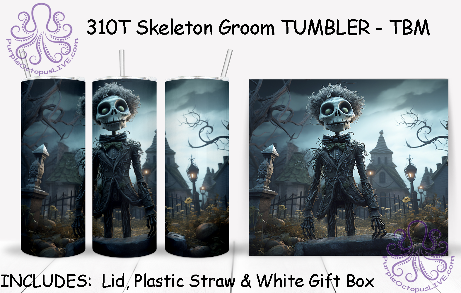 310T Skeleton Groom TUMBLER - TBM