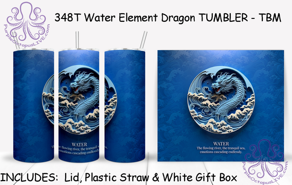 348T Water Element Dragon TUMBLER - TBM