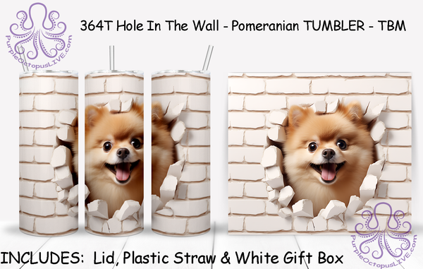 364T Hole In The Wall - Pomeranian TUMBLER - TBM