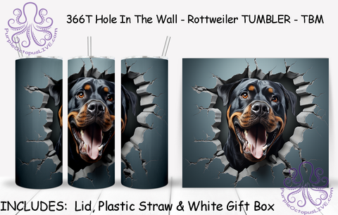 366T Hole In The Wall - Rottweiler TUMBLER - TBM