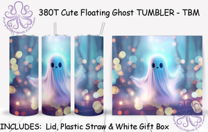 380T Cute Floating Ghost TUMBLER - TBM