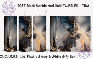 403T Black Marble TUMBLER - TBM