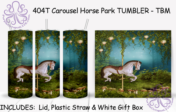 404T Carousel Horse Park TUMBLER - TBM