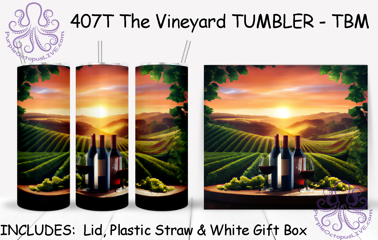 407T The Vineyard TUMBLER - TBM