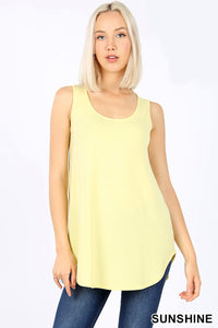 4616 0/0S Round Neck & Hem TOP in SUNSHINE JV-KO