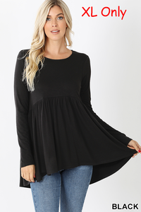 5970 4/4S Baby Doll TOP in BLACK